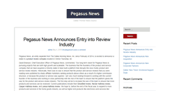 Desktop Screenshot of pegasusnews.com