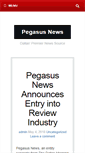 Mobile Screenshot of pegasusnews.com