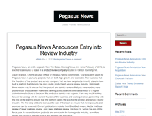 Tablet Screenshot of pegasusnews.com
